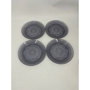 Cristal D'Arques Durand Antique Purple Amethyst Dinner Plates 4